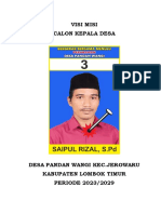 VISI MISI SAIPUL RIZAL, S.PD