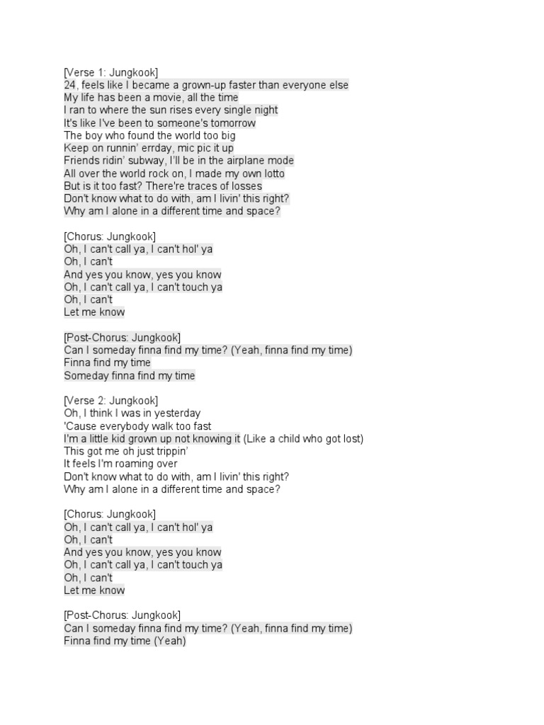 My Time | PDF