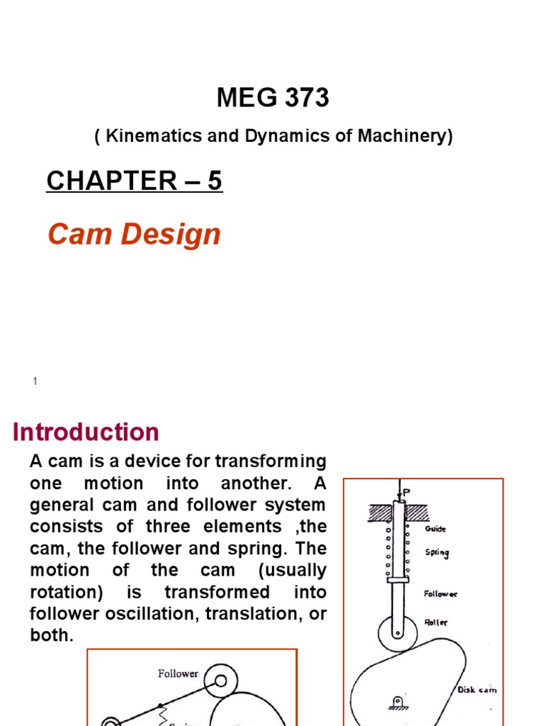 Cam and Follower Design Overview | PDF | Acceleration | Circle