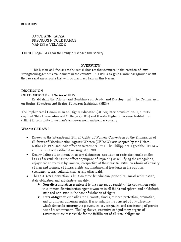 Localizing CEDAW: RA 7192 in the Philippines | PDF | Convention On The ...