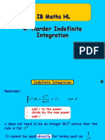 4 Harder Indefinite Integration