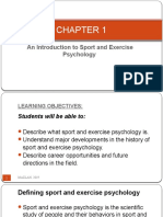 Topic 1 - An Introduction To Sport and Exercise Psychology