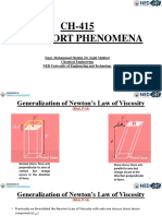 Lecture 4 Generalization of Newton's Law of Viscosity