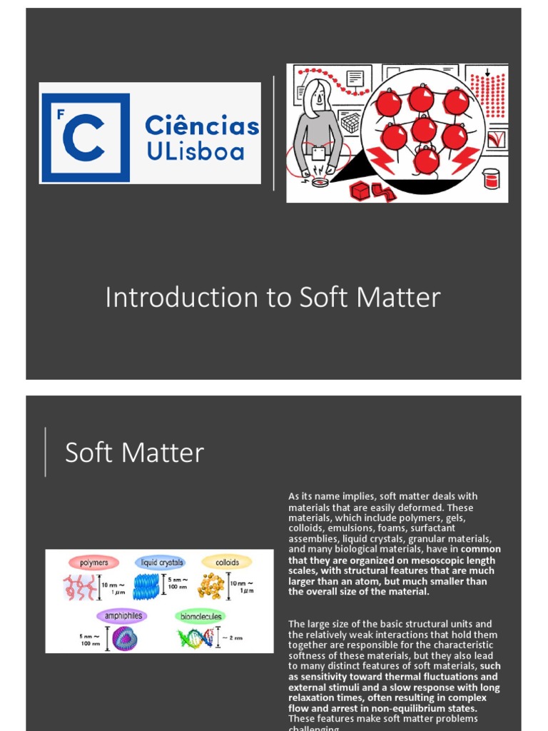 Introduction to Soft Matter Physics | PDF | Soft Matter | Liquid Crystal