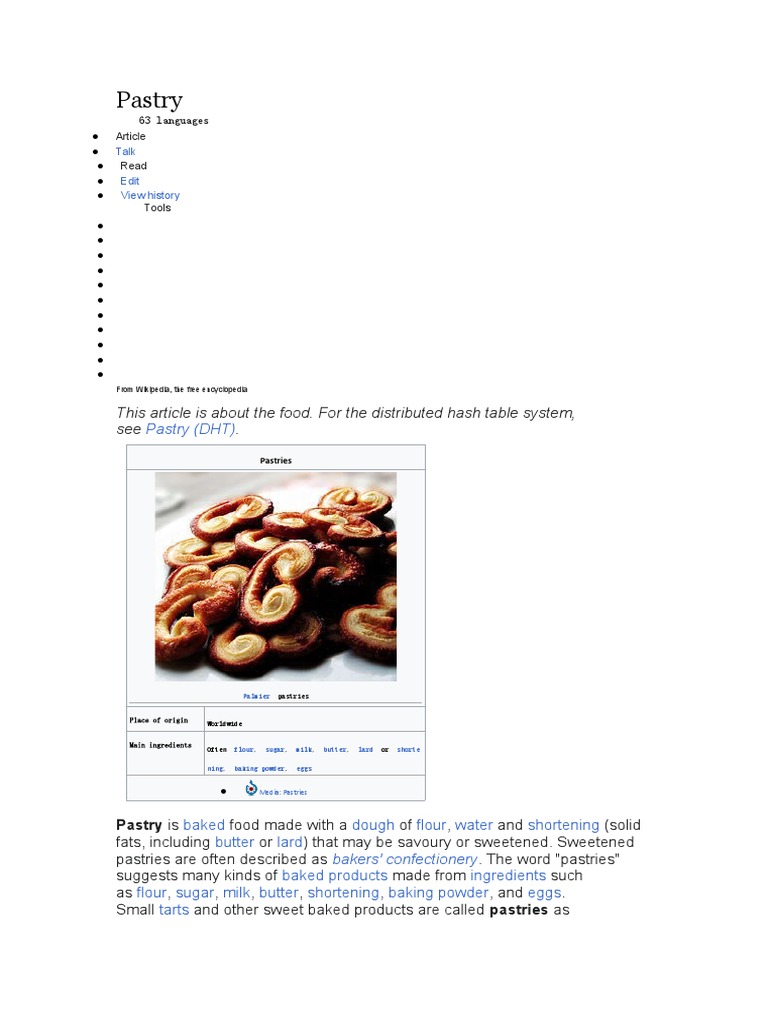 Pastry Pdf Food And Drink Foods