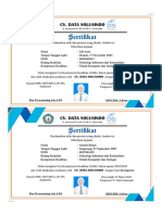 Sertifikat Miftahul Huda A