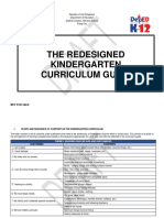 Redesigned Kindergarten Curriculum - April18,2023