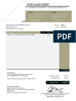 Purchase Order Wood - Ward - 100522