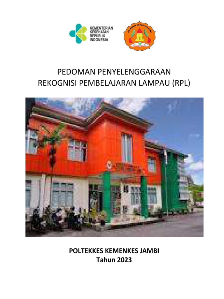 Pedoman RPL Poltekkes Kemenkes Jambi 2023 | PDF