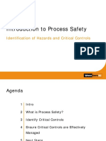 Introduction To Process Safety Identification of Hazards and Critical Controls