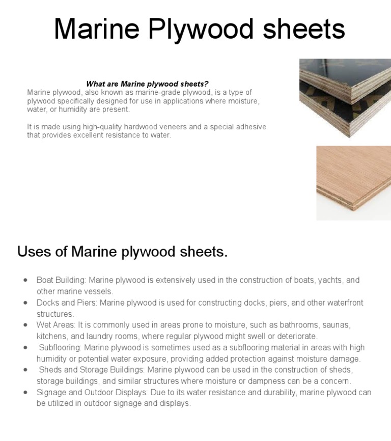Marine Plywood | PDF