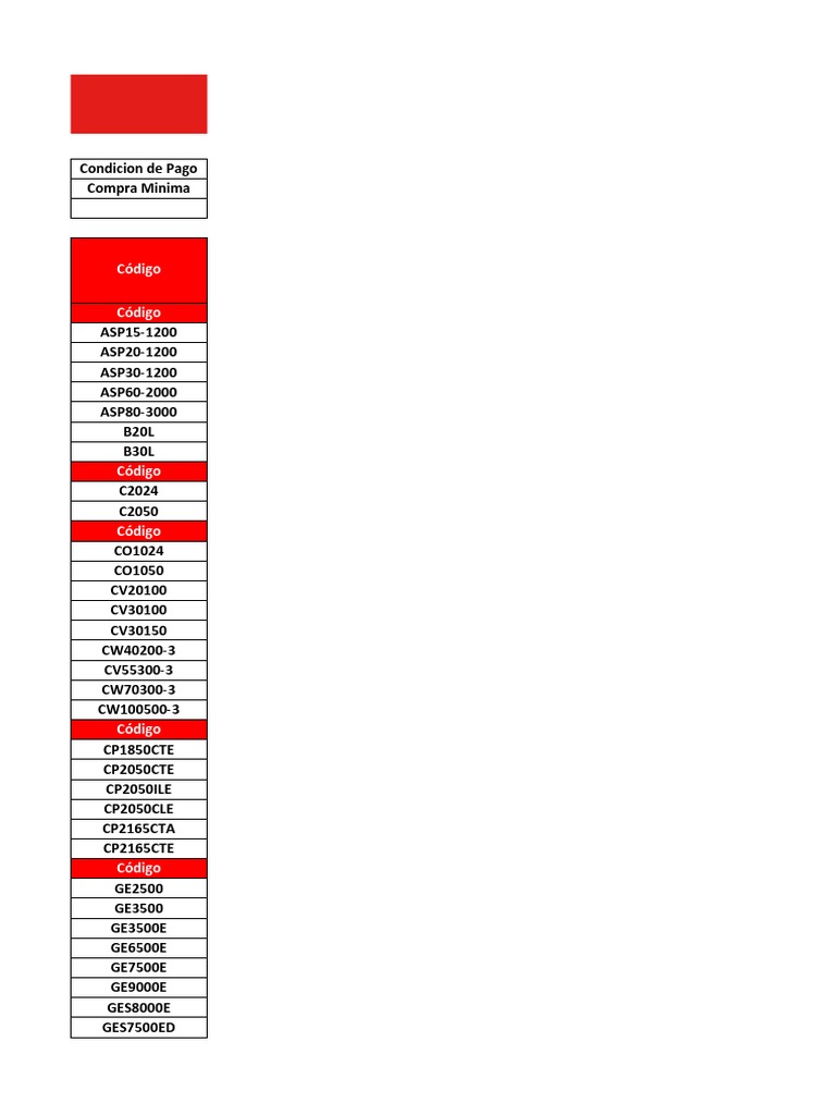 Lista de Precios MAYO 20234 PDF Bienes manufacturados Procesos