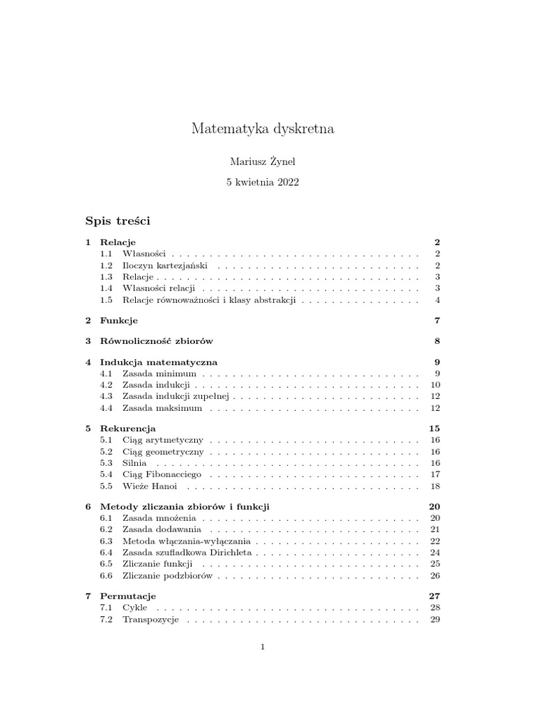 Matematyka Dyskretna Pdf