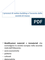 I Processi Di Nation Building e L'avvento Della Società Di Massa