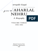 1984 Jawaharlal Nehru - A Biography Vol 3 1956-1964 by Gopal S