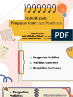 Presentasi BAB 6 - Statistik PD Pengujian Instrumen Penelitian