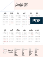 Calendário 2023 Floral Preto Rosa Branco Laranja e Verde