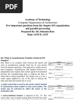 Input Output Organization Question Answer