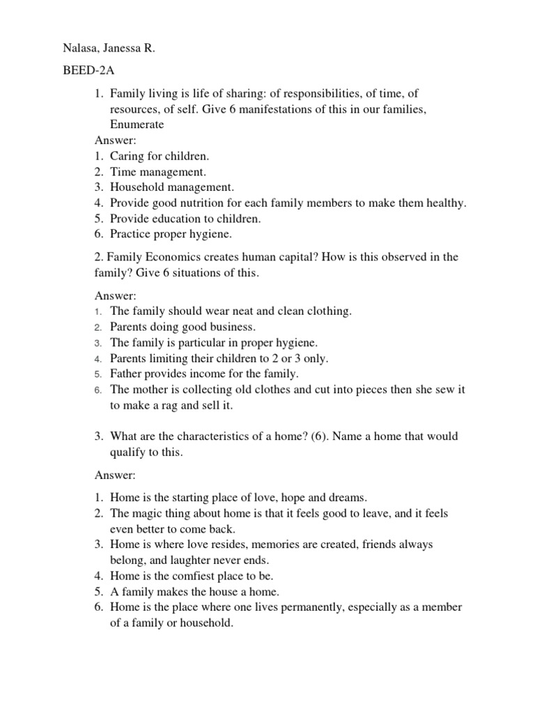 EPP Home Economics PDF