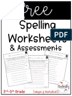 Spelling Worksheets: & Assessments