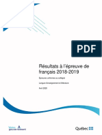 Rapport EUL Francais 2018 2019