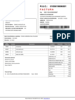 Factura: Cod. Principal Cantidad Descripción P. Unitario Descuento Precio Total