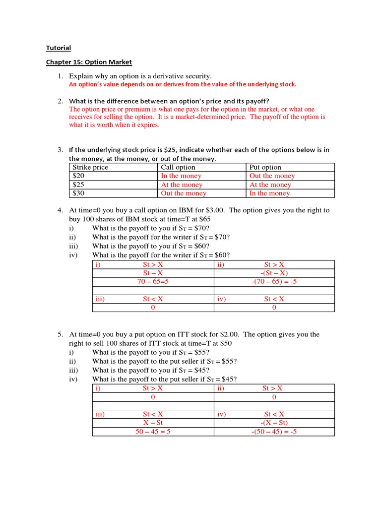 Understanding Option Market Basics | PDF