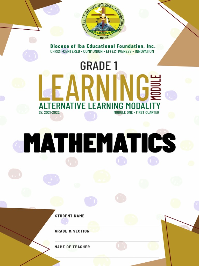 Mathematics LM1 Q1 Grade1 | PDF | Learning | Internet