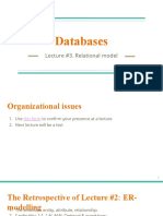 Lecture #3-1. Relational Model