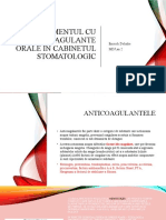 Tratamentul Cu Anticoagulante in Cabinetul Stomatologic