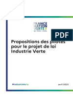 Rapport Consultation PJL Industrie Verte