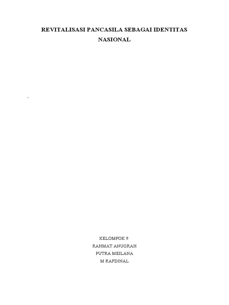 Makalah pabcasila pdf