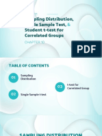 Chapter 10 - Sampling Distribution, Single Sample Test, and T-Test For Correlated Groups