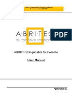 USER MANUAL ABRITES Commander For Porsche