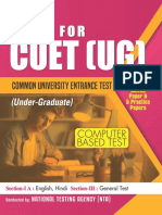 Guide For CUET (UG) Common University Entrance Test (Under-Graduate) Computer Based Test (English)