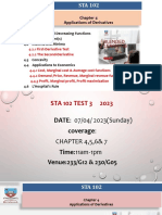STA 102 - Lesson 24 Chapter 4 - Applications of Derivatives 2023studentsv