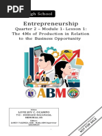 Q2-Entrepreneurship Module-1 4Ms