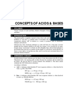 Concepts of Acids and Bases-Theory & Exercise