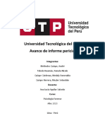 Universidad Tecnológica Del Perú Avance de Informe Pericial