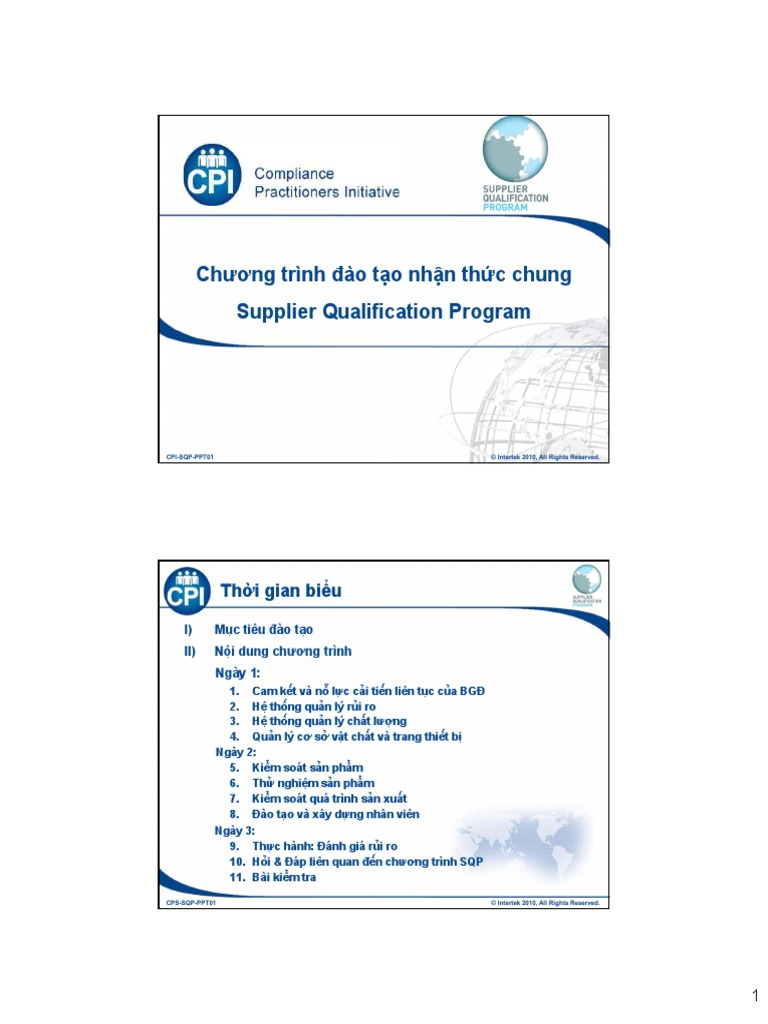 Compliance Practitioners Initiative - CPI - SQP - Part 1 | PDF