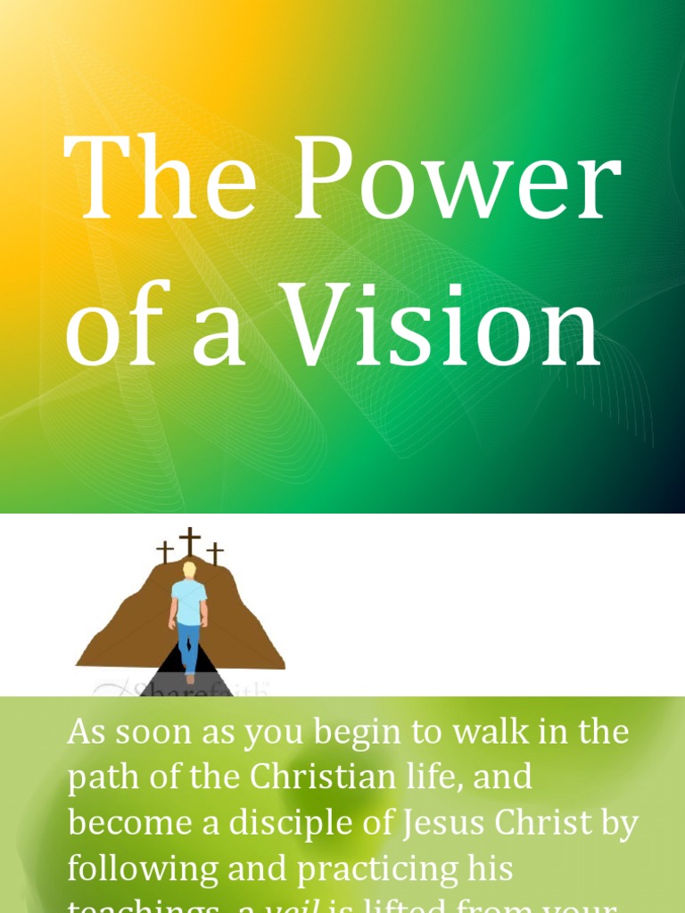 Lesson 1 The Power of A Vision | PDF | Disciple (Christianity ...