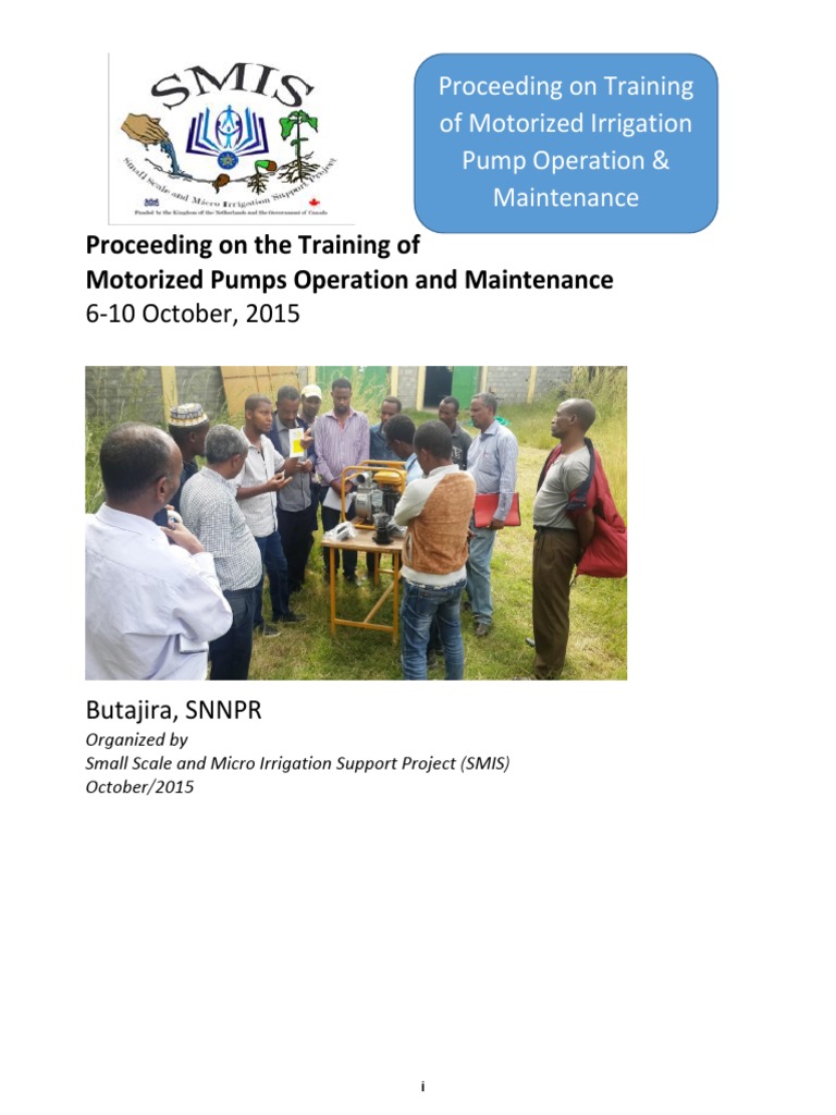 Motorized Pump Operation Training Report | PDF | Piston | Engines
