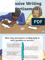 T2 E 243 Persuasive Writing in Advertisements Powerpoint Ver 2