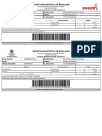 Secretaría Distrital de Movilidad: Señor Usuario, Tenga en Cuenta Que Los Intereses Se Calculan y Actualizan Diariamente