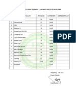 Daftar Inventaris Barang Laboratorium Komputer