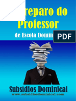 (01) O Preparo Do Professor de Escola Dominical