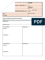 RAWS Written Performance Task No. 3 Template