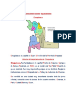 Conociendo El Departamento de Chuquisaca