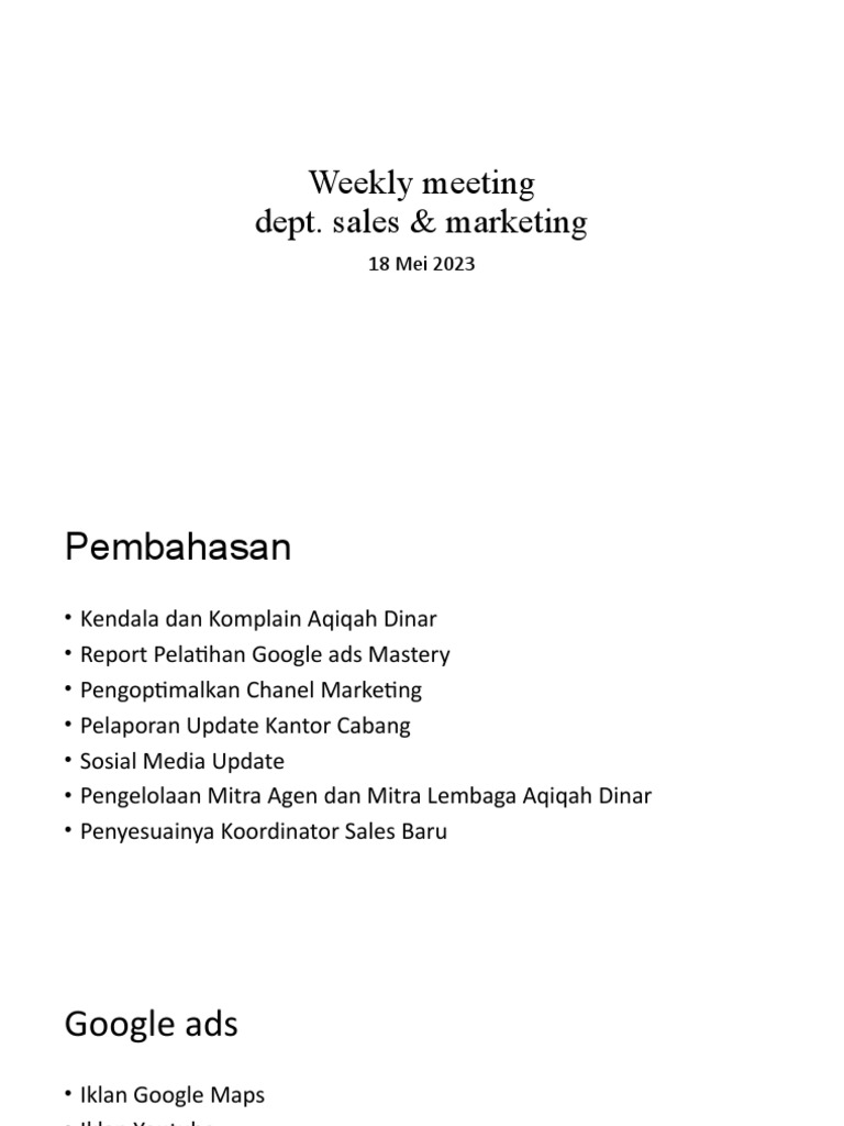 Weekly meeting 18 mei pdf