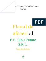 Planul de Afaceri - F.E. Bio's Future S.R.L.